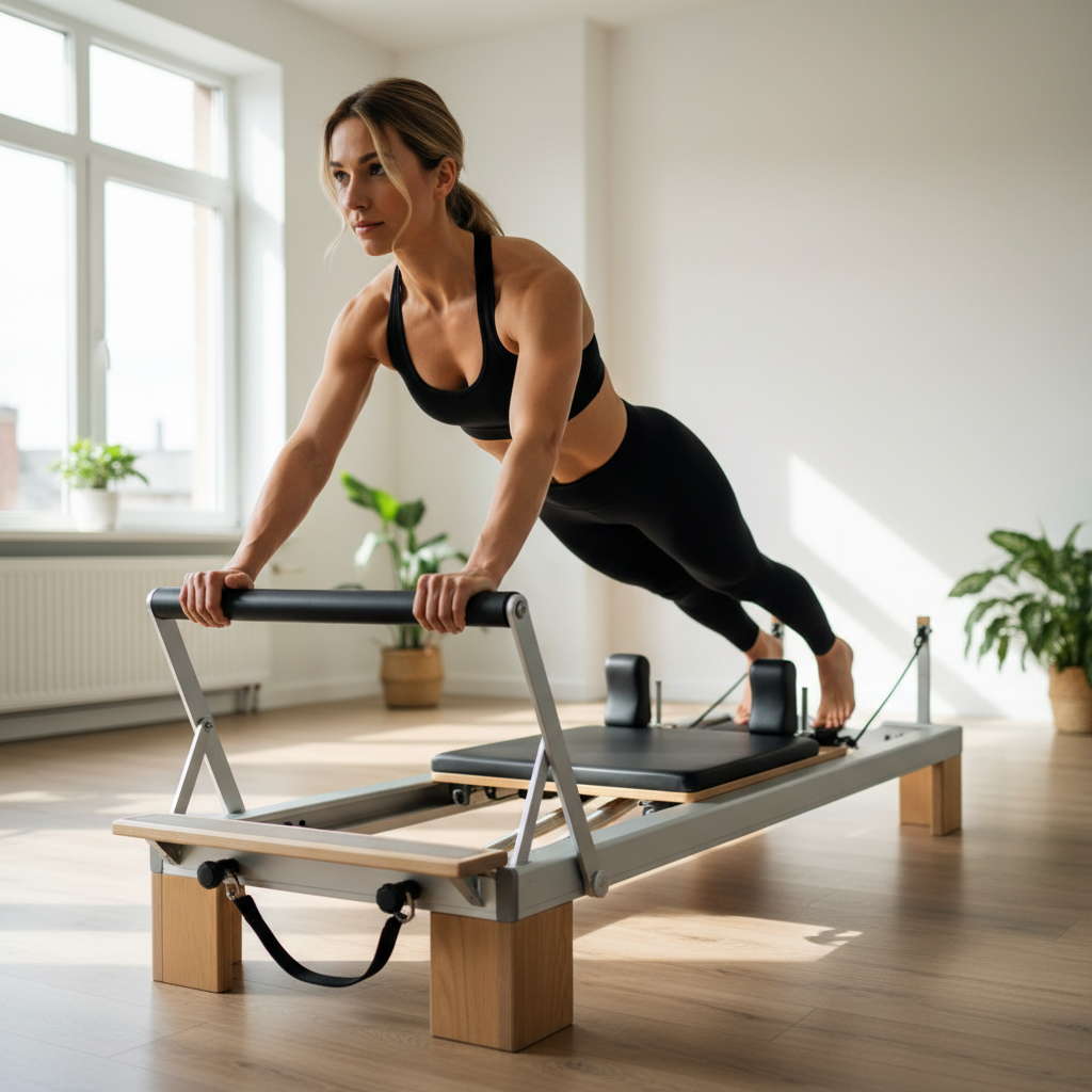 Woman Doing Pilates Plank